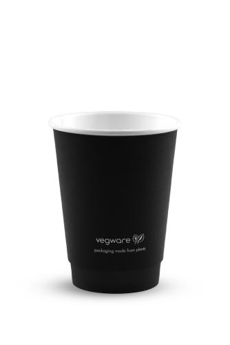 12oz double wall black hot cup, 89-Series - Pack of 500
