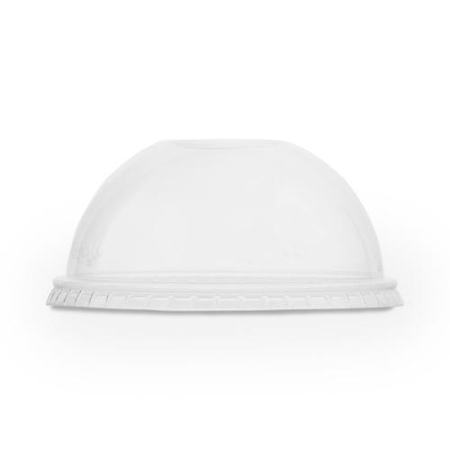 Vegware 96mm PLA dome lid, straw hole (fits standard cup)