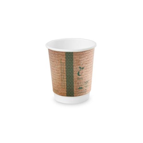 Vegware - 8oz - double wall brown Kraft cup - 79 Series