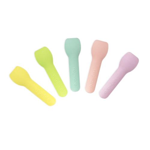 3.5in/90mm tutti frutti paper ice cream spoons (Pack of 2000)