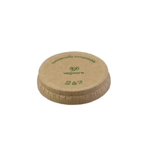 Kraft paper portion pot lid (fits 1oz pot)