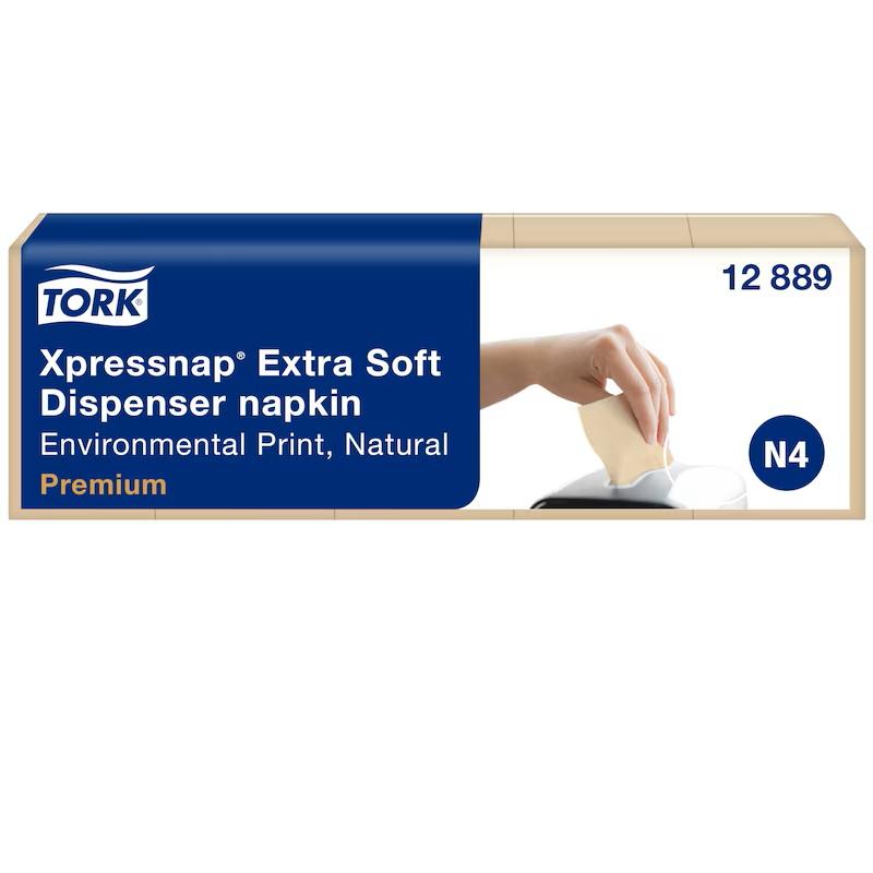 Tork Xpressnap Natural Dispenser Napkin 8.000 Per Case