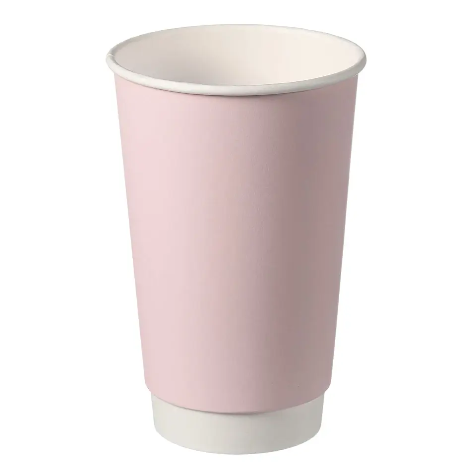 12oz Confetti Double Wall Coffee Cup - Soft Pink
