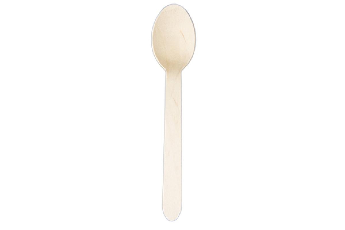 Wooden dessert spoon
