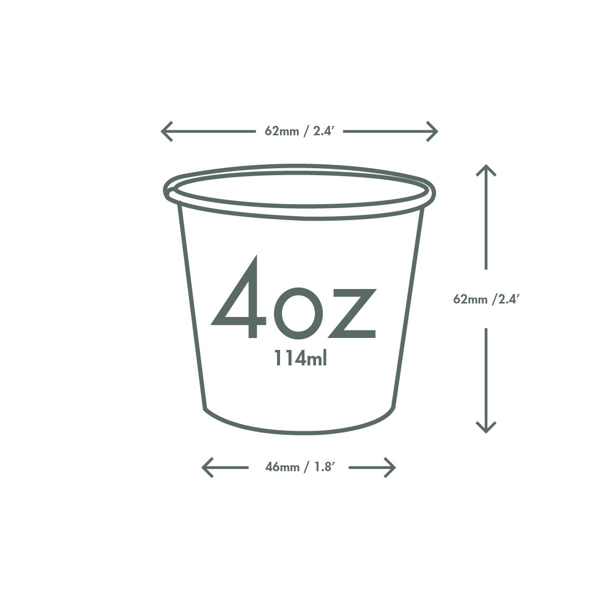 Vegware LV-FG04 Dimensions