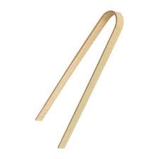 Fiesta green biodegradable mini bamboo tongs