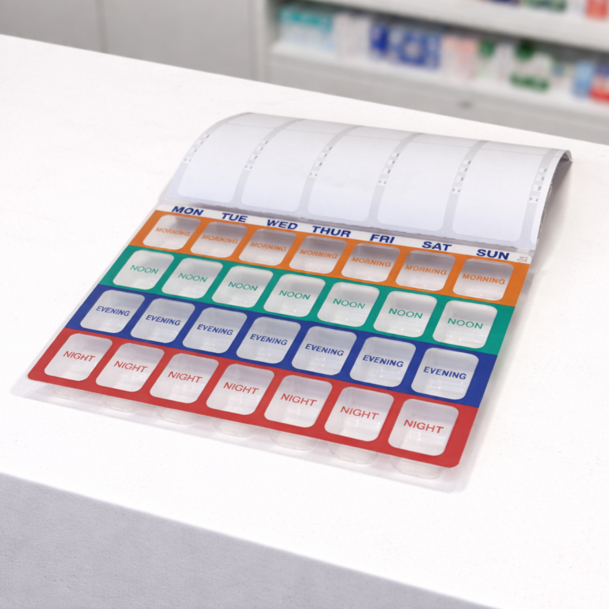 Ecoblist Weekly Medication System | MDS Trays - Pack of 500