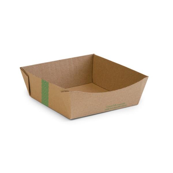6 x 6in microflute food tray
