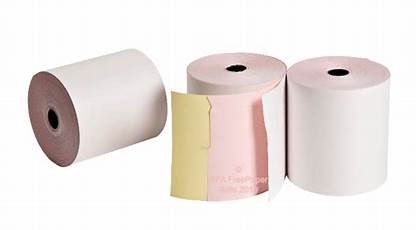 76mm, 3 Ply -   white/pink/yellow kitchen printer rolls