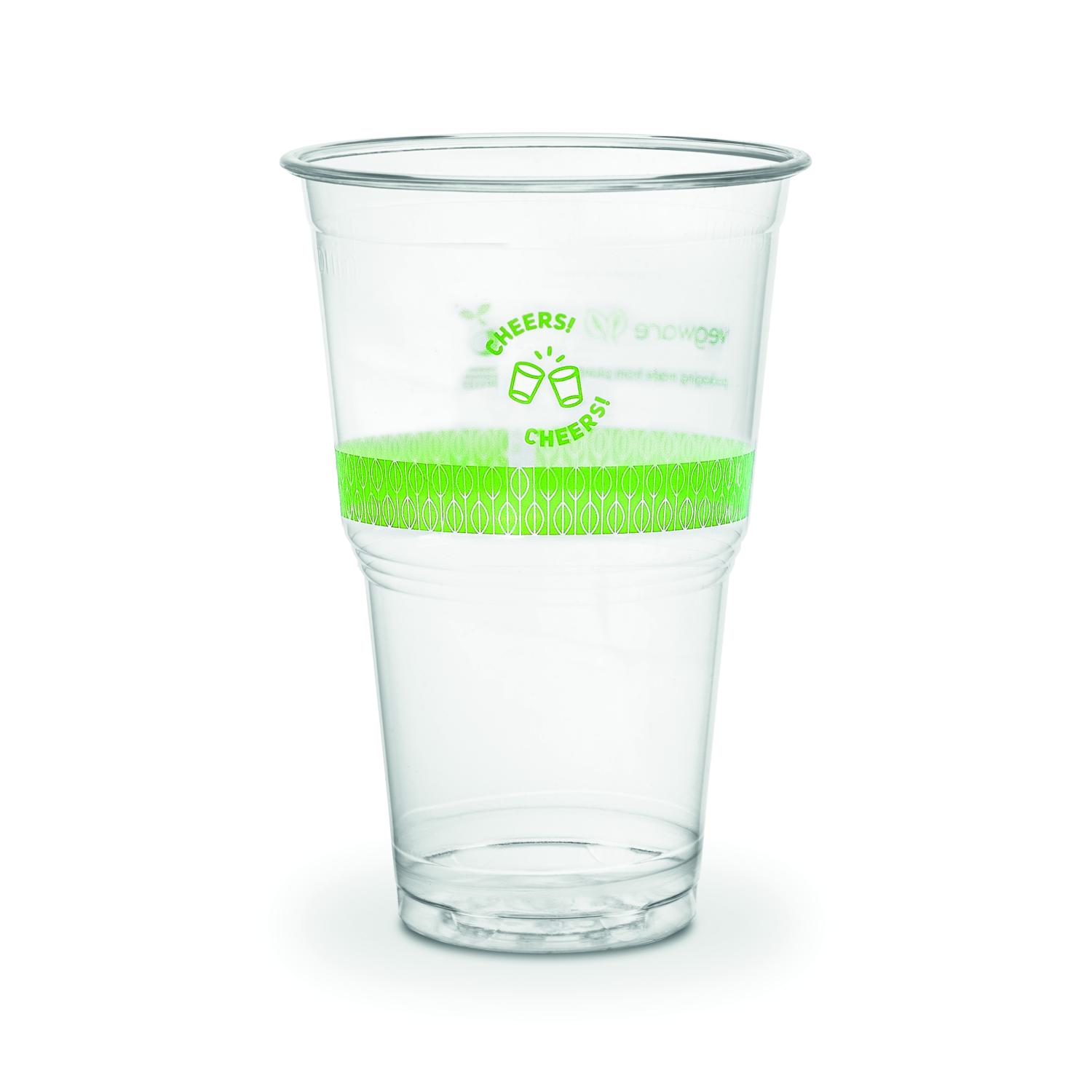 Pint to brim PLA cup, UKCA UKNI CE mark, 96-Series Case 1000