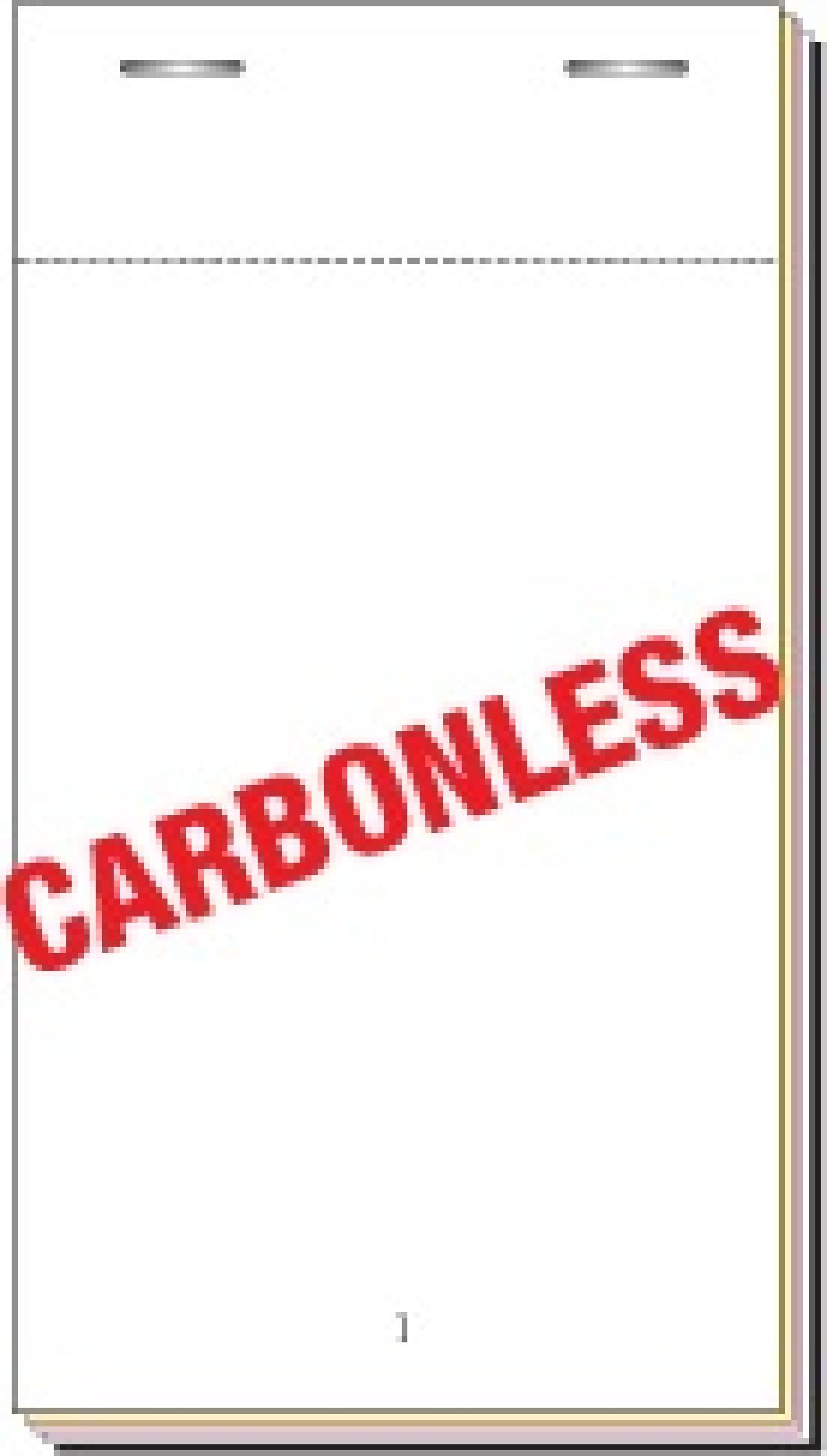 Waiter pad - 2 ply duplicate - 3"x5.5" -  carbonless