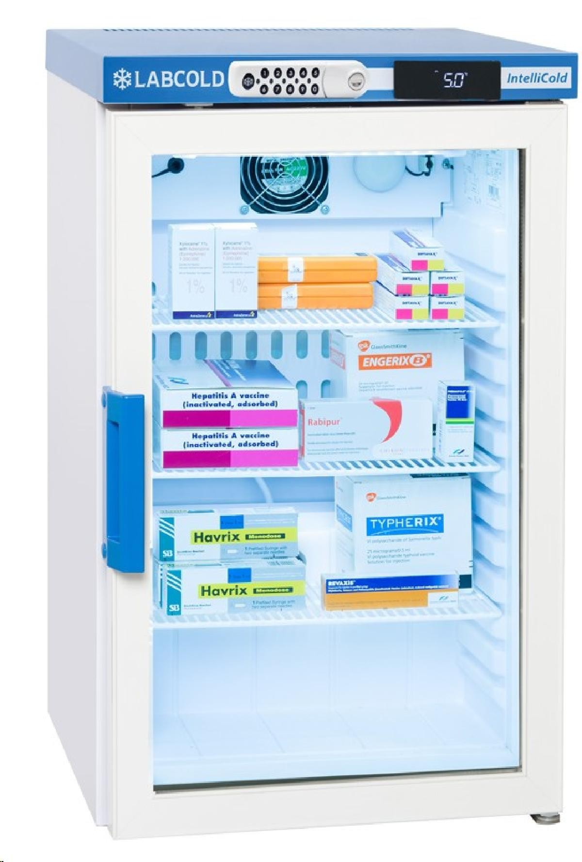 Labcold Free Standing Glass Door IntelliCold® Pharmacy Refrigerator 66L Premvan Shop