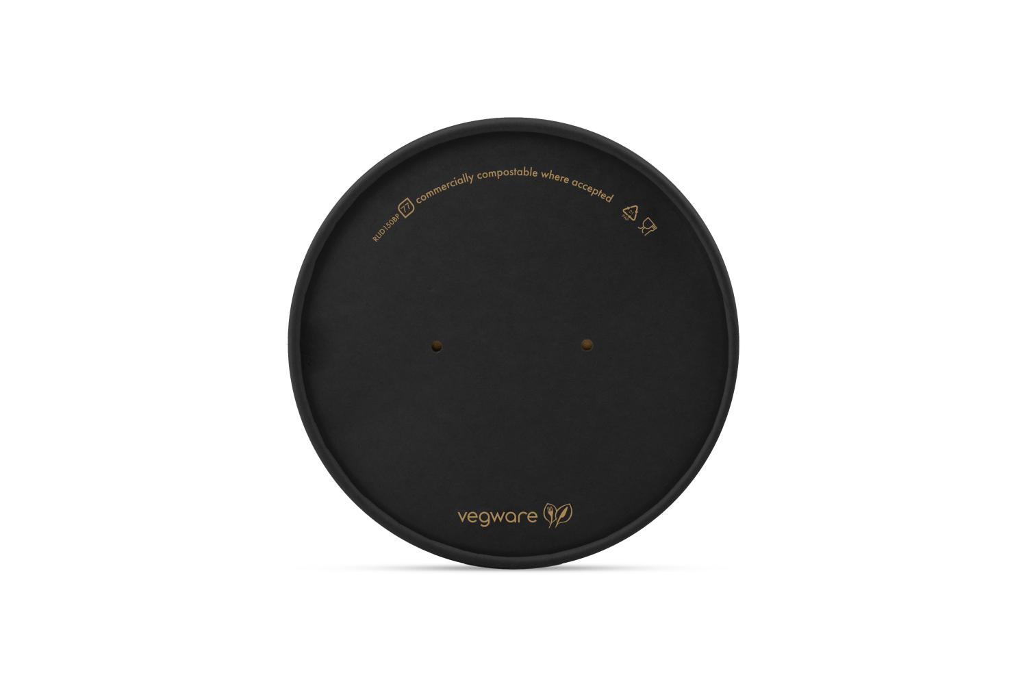 Round black paper lid, 150-Series