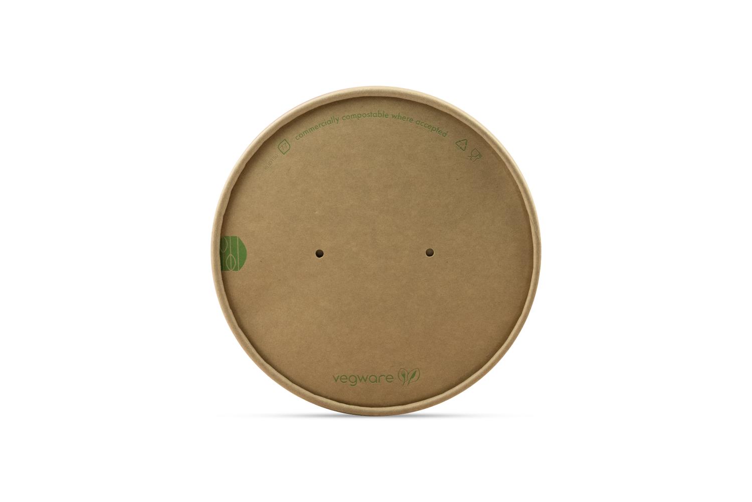 Round kraft paper lid, 150-Series - Pack of 300