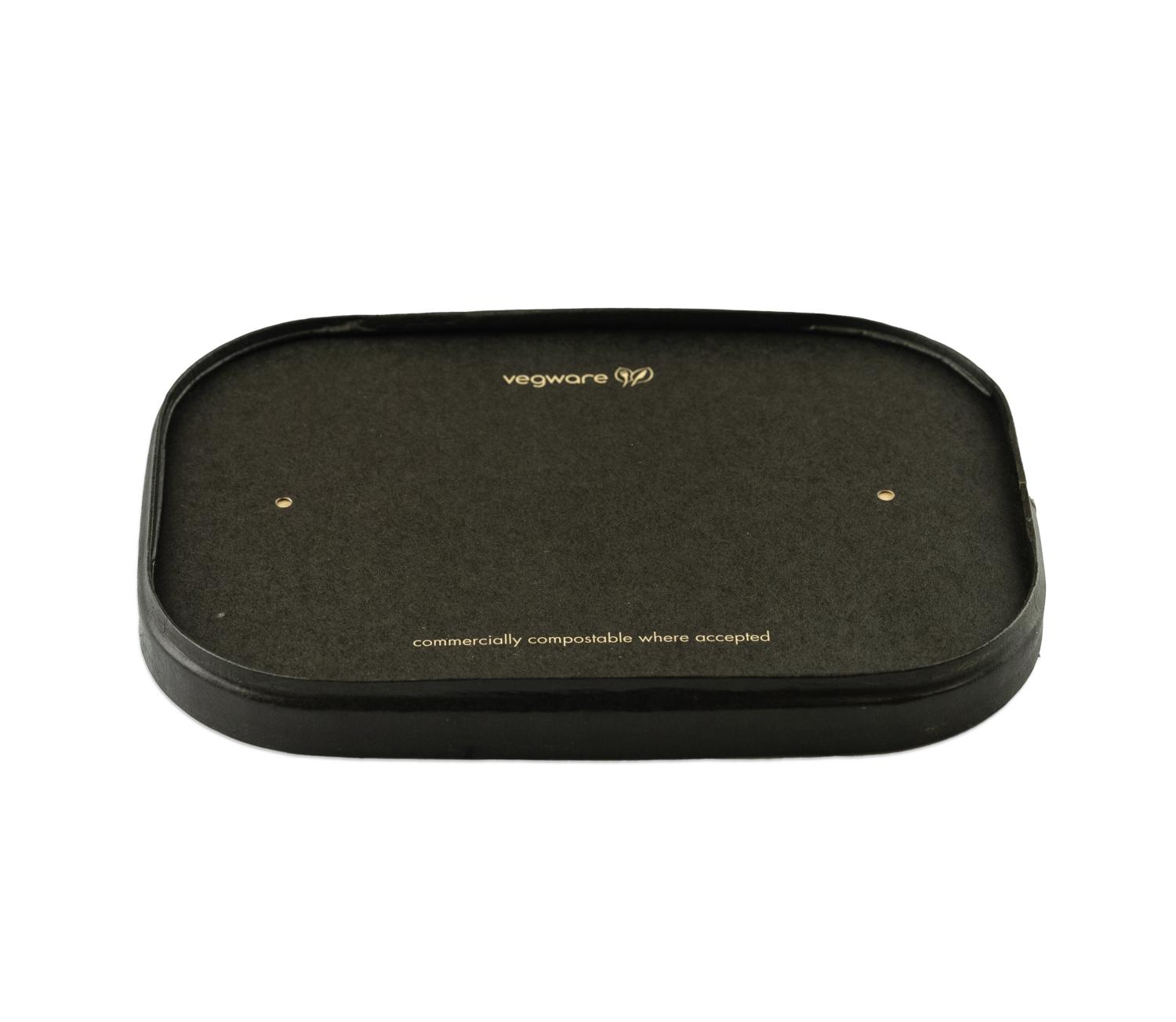 Rectangular black paper lid