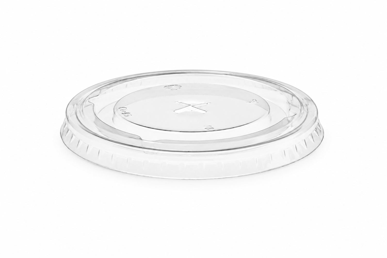 Universal clear flat lid - straw slot