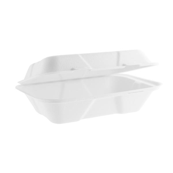 9 x 6in/245 x 155mm large Nourish moulded fibre clamshell - Pack of 200