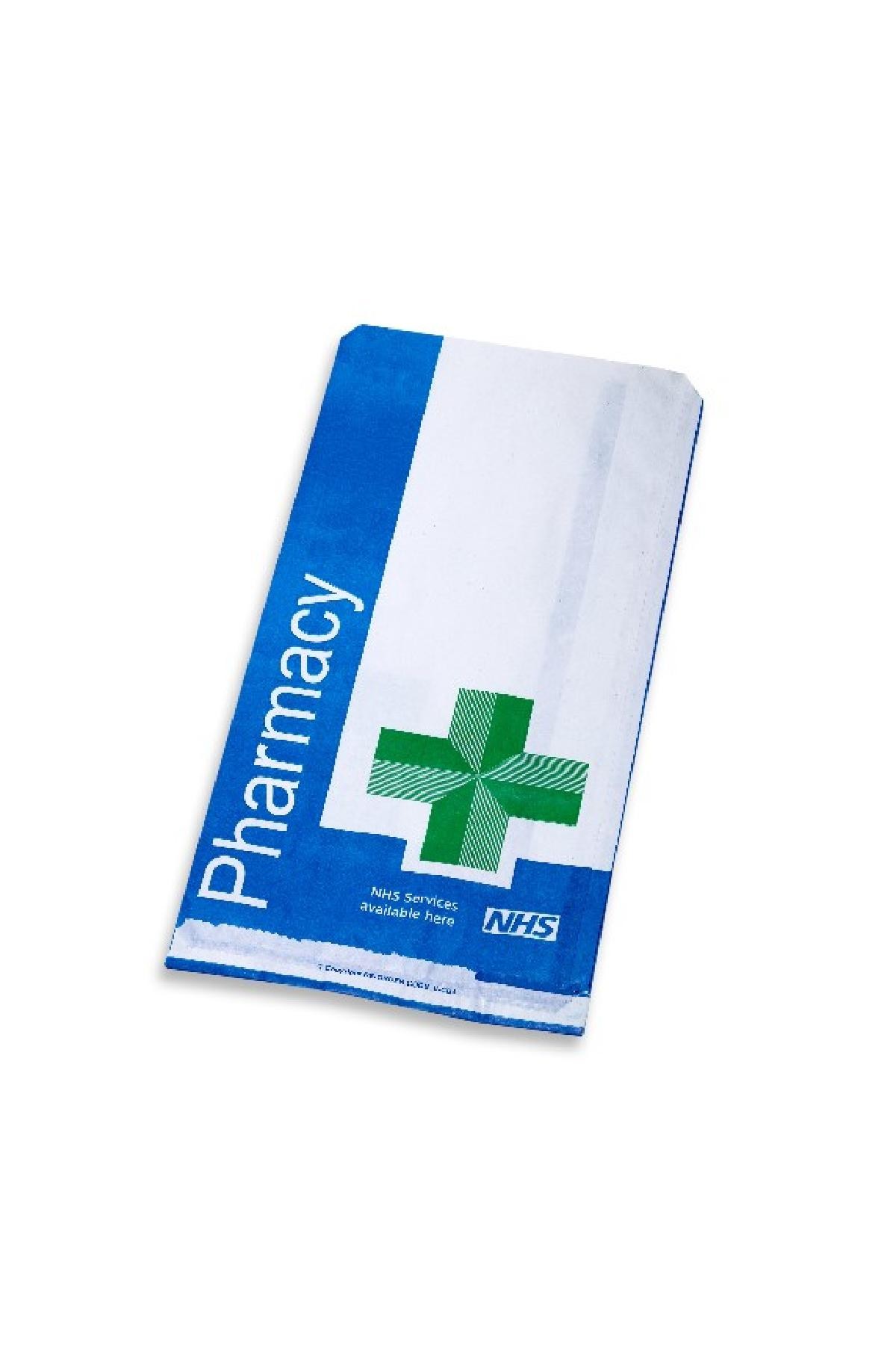 Size 4 NHS Paper Counter Bag - 12""x6""x3"" - 1000 Pack