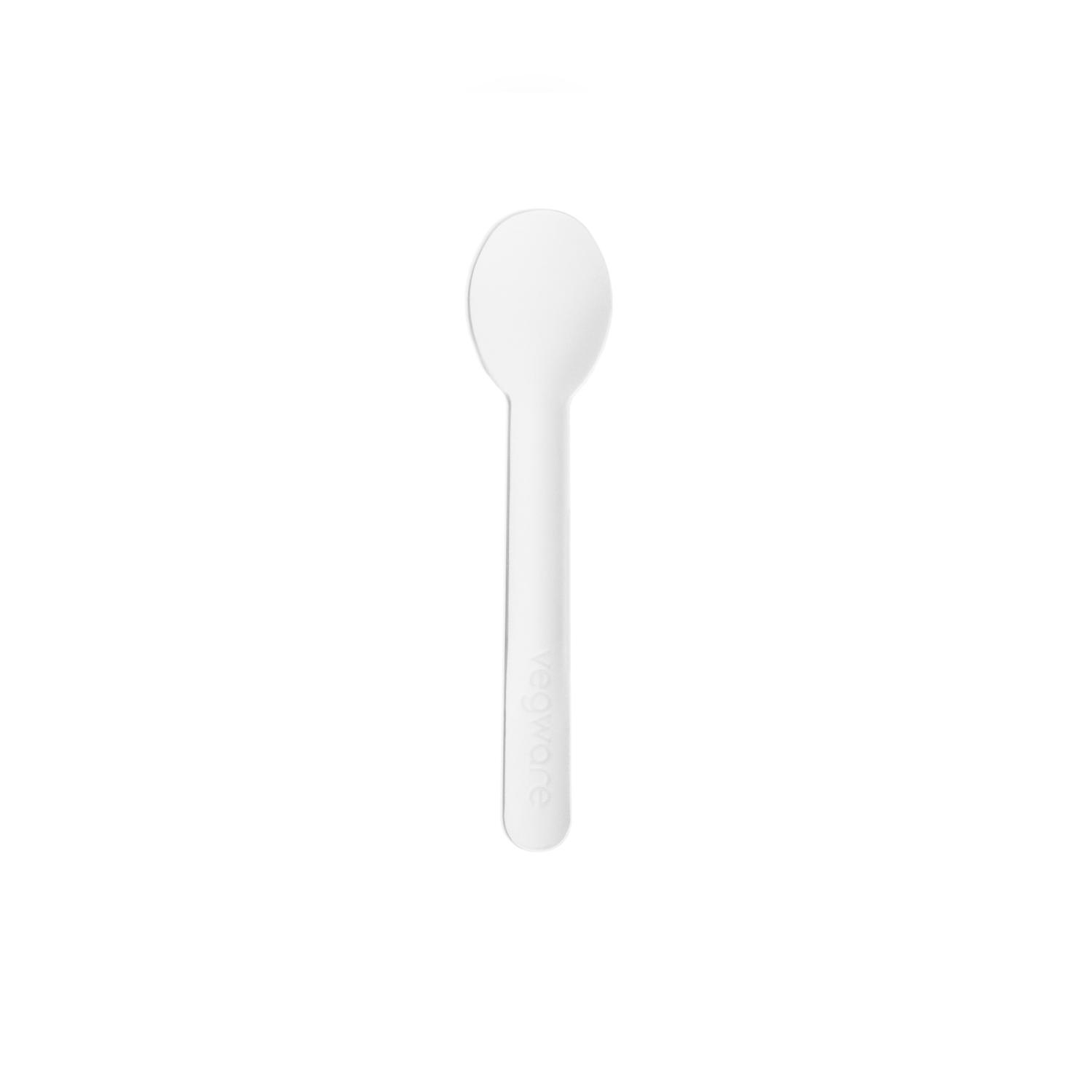4.5in / 115mm compostable paper teaspoon