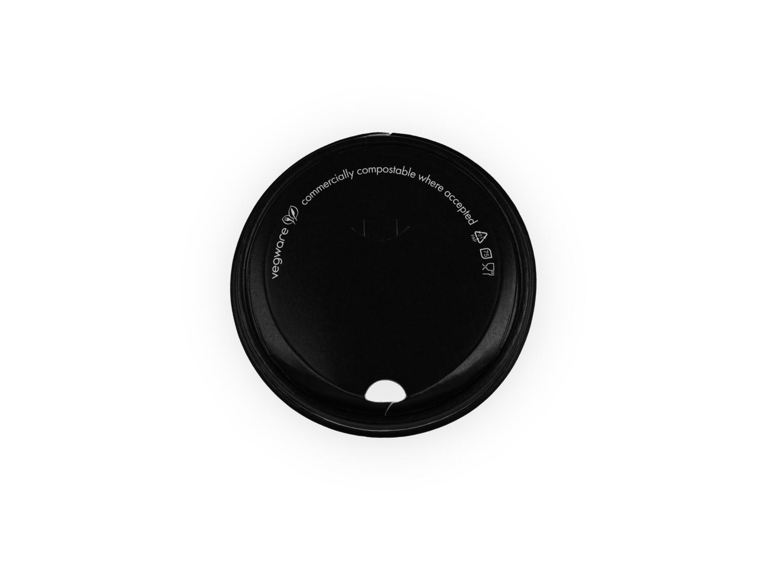 89-Series black paper sipping lid x1000