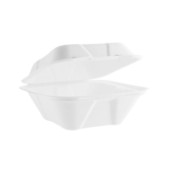 7 x 7in/160 x 170 mm Nourish moulded fibre clamshell - Pack of 500