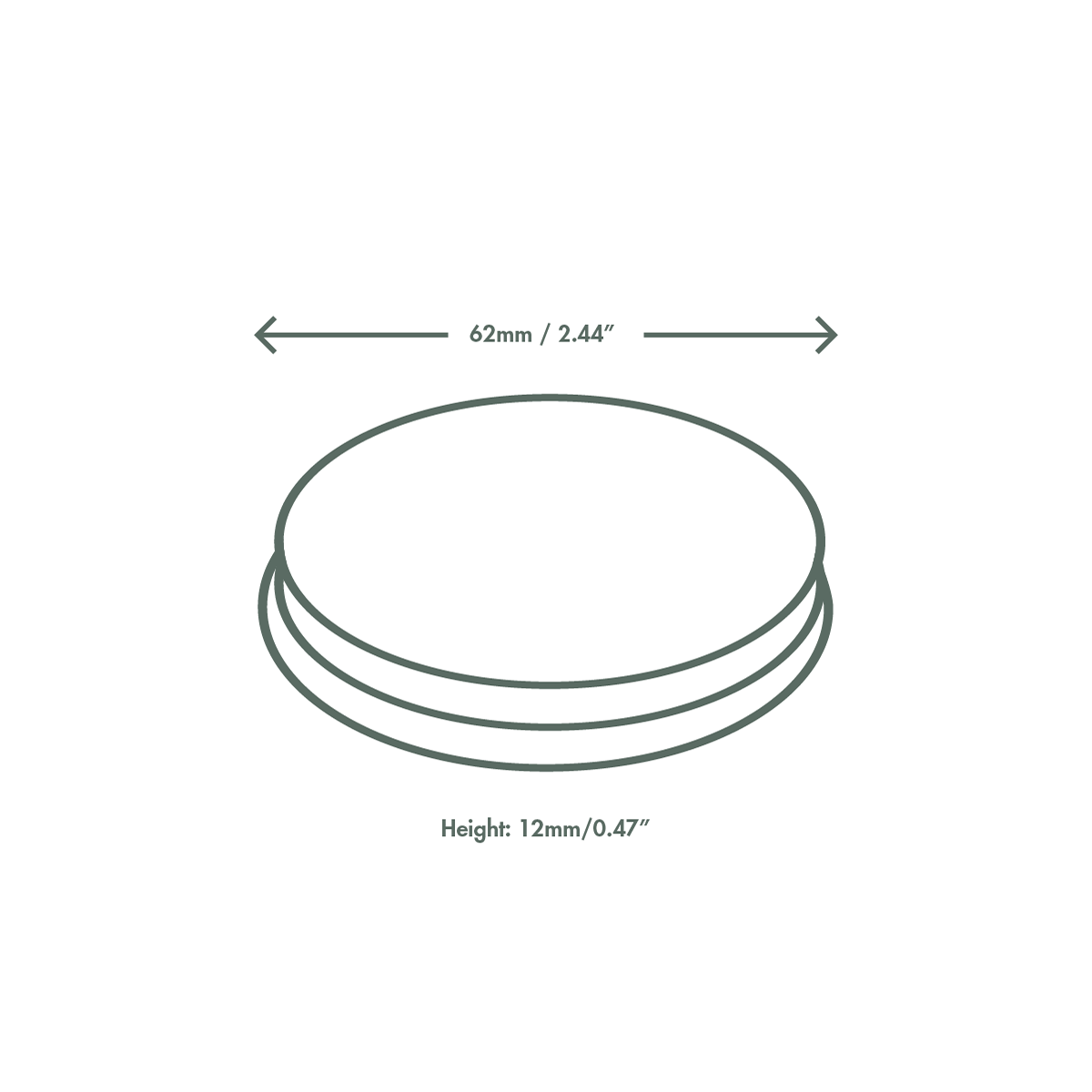 2.5oz kraft paper portion pot lid dimensions