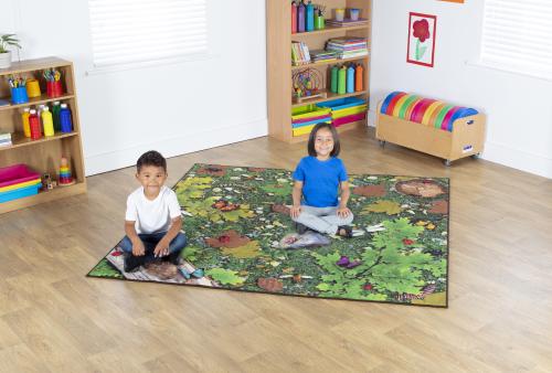 Kit For Kids Natural World Woodland and Minibeasts Double Sided Carpet