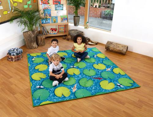 Kit For Kids Natural World™ Grass and Lily Pads Double Sided Carpet