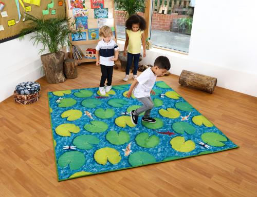 Kit For Kids Natural World\u2122 Grass and Lily Pads Double Sided Carpet