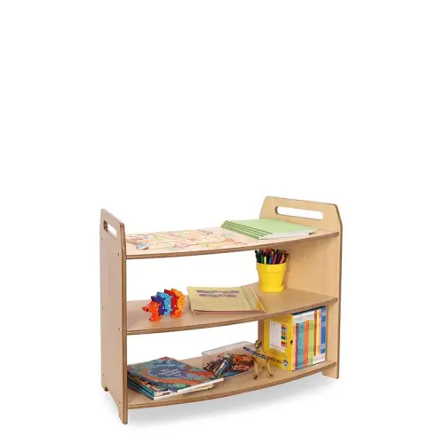 Monarch Early Years Sweeping 45° Storage Unit in Maple – Classroom Storage