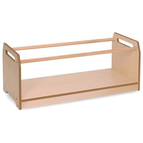 Monarch Early Years Clear View Low Book Browser in Maple - Classroom storage