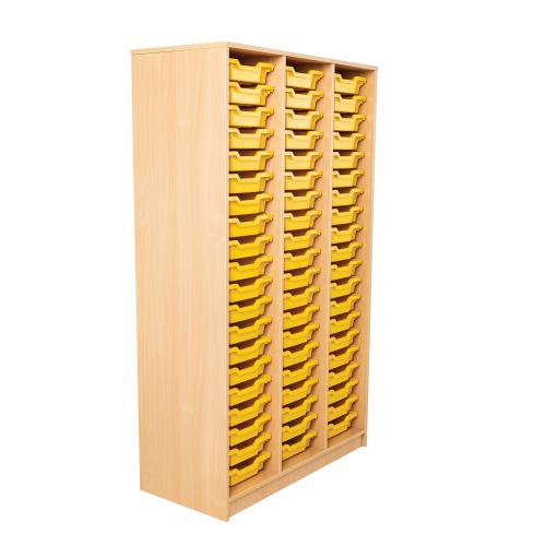 Metroplan Triple column static 60 tray storage unit