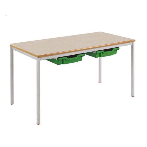 Classroom Tables with Tray Storage – Pack of 15 (1200 × 600mm)
