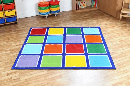 Kit For Kids Rainbow\u2122 Square Placement Carpet