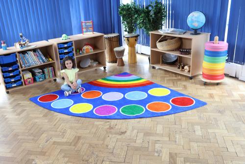 Kit for Kids Rainbow\u2122 Corner Placement Carpet