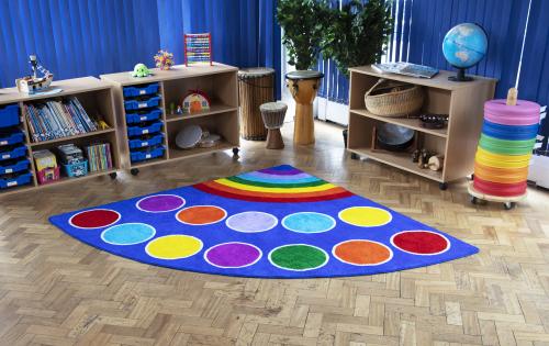 Kit for Kids Rainbow™ Corner Placement Carpet