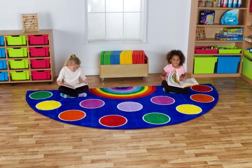Kit For Kids Rainbow\u2122 Semi-Circle Placement Carpet