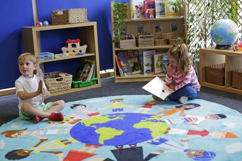 Kit For Kids Children of the World\u2122 Multi-Cultural Carpet - Teal