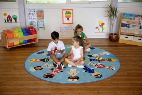Kit For Kids People Who Help Us Circular Carpet