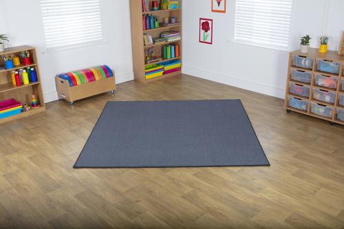 Kit For Kids Luxury Super Soft Square Carpet Grey
