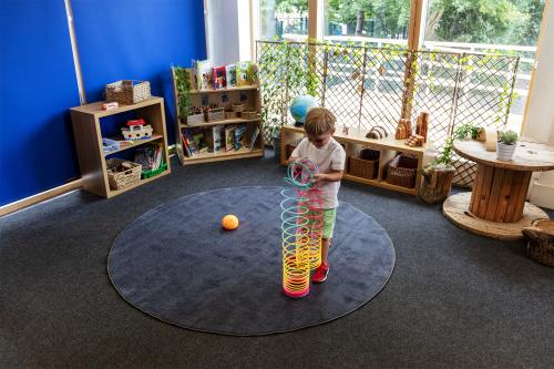 Kit For Kids Luxury Super Soft round Carpet Grey