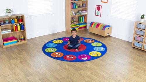 Kit For Kids Emotions\u2122 Faces Circular Carpet