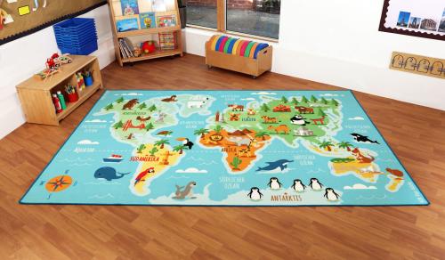 Kit For Kids German Animals & Places of the World Carpet