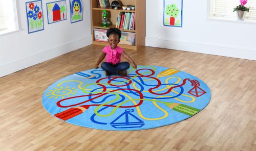 Kit For Kids Rainbow\u2122 Colour Tubes Carpet