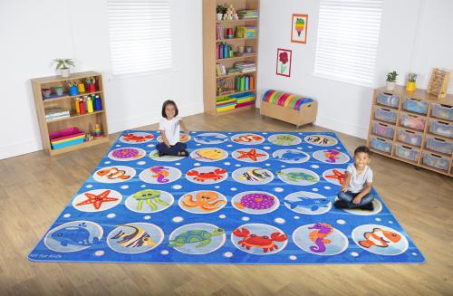 Kit For Kids Under the Sea\u2122 Large Square Carpet