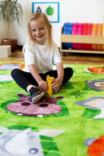 Kit For Kids Zoo Conservation Large Square Placement Carpet