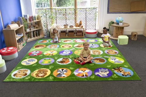 Kit For Kids Woodland Animal Placement Carpet