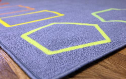 Kit For Kids Essentials Rainbow Geometric Border Carpet