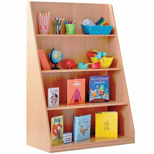 Monarch Library Unit – 4 Fixed Straight Shelves – Beech – W1040 x D502 x H1500mm