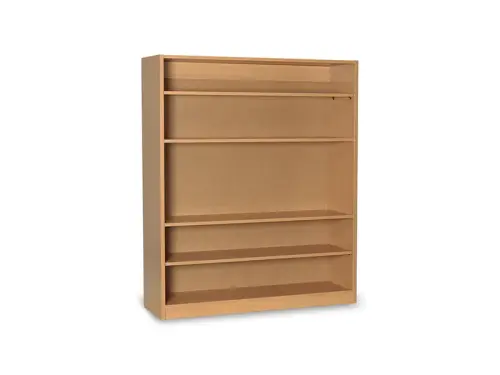 Monarch Single-Sided Bookcase – Beech – Classroom Storage W1000 x D300 x H1200mm